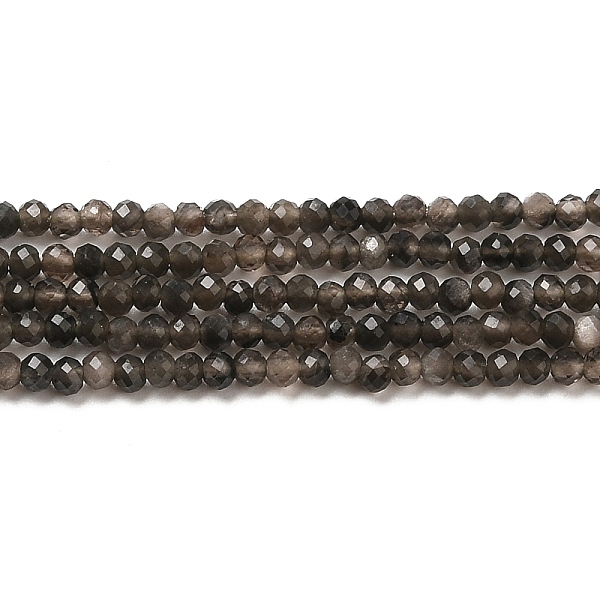 PandaHall Natural Silver Sheen Obsidian Beads Strands, Round, Faceted, 2mm, Hole: 0.5mm, about 222~224pcs/strand, 15.16~15.35''(38.5~39cm)...
PandaHall Natural Silver Sheen Obsidian Beads Strands, Round, Faceted, 2mm, Hole: 0.5mm, about 222~224pcs/strand, 15.16~15.35''(38.5~39cm)...