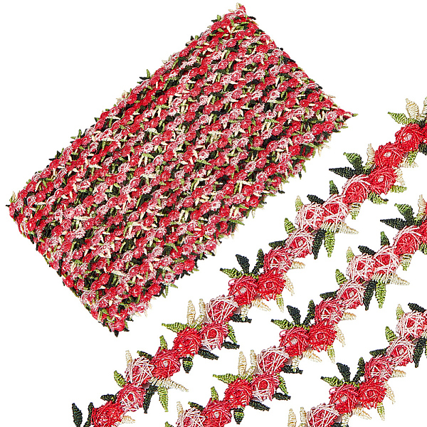 PandaHall GORGECRAFT 15 Yards Flower Lace Trim 2cm/0.79" Rose Floral Lace Applique Trim Embroidered Sewing Ribbon Edging Trimmings Buds for..., Red
PandaHall GORGECRAFT 15 Yards Flower Lace Trim 2cm/0.79" Rose Floral Lace Applique Trim Embroidered Sewing Ribbon Edging Trimmings Buds for..., Red