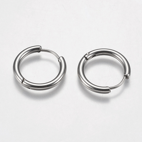 PandaHall 304 Stainless Steel Huggie Hoop Earring Findings, Stainless Steel Color, 18x19x2.5mm, 10 Gauge, Pin: 0.9mm 304 Stainless Steel
PandaHall 304 Stainless Steel Huggie Hoop Earring Findings, Stainless Steel Color, 18x19x2.5mm, 10 Gauge, Pin: 0.9mm 304 Stainless Steel