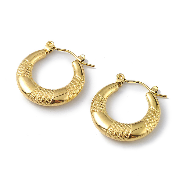 PandaHall Ion Plating(IP) 304 Stainless Steel Round Hoop Earrings for Women, Golden, 21.5x20x3.5mm, Pin: 0.6mm 304 Stainless Steel Round
PandaHall Ion Plating(IP) 304 Stainless Steel Round Hoop Earrings for Women, Golden, 21.5x20x3.5mm, Pin: 0.6mm 304 Stainless Steel Round