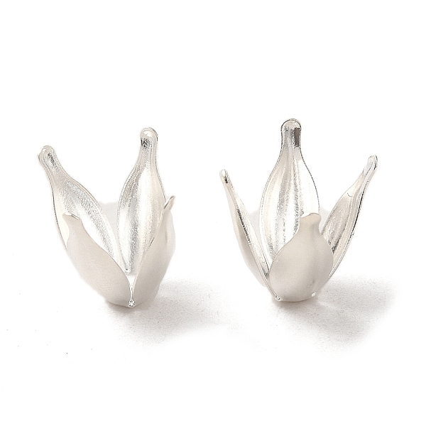 PandaHall Brass Bead Caps, Flower, 925 Sterling Silver Plated, 13x8mm, Hole: 1mm Brass
PandaHall Brass Bead Caps, Flower, 925 Sterling Silver Plated, 13x8mm, Hole: 1mm Brass