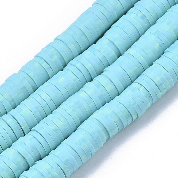 PandaHall Handmade Polymer Clay Bead Strands, Heishi Beads, for DIY Jewelry Crafts Supplies, Disc/Flat Round, Sky Blue, 6x0.5~1mm, Hole: 2mm...
PandaHall Handmade Polymer Clay Bead Strands, Heishi Beads, for DIY Jewelry Crafts Supplies, Disc/Flat Round, Sky Blue, 6x0.5~1mm, Hole: 2mm...
