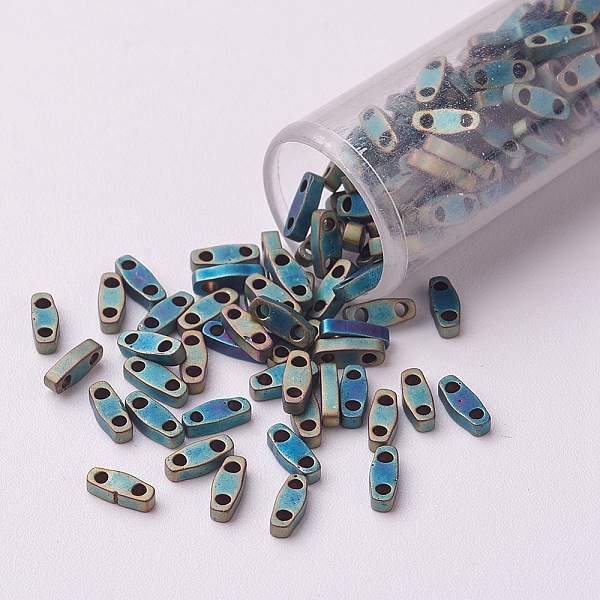 PandaHall MIYUKI Quarter TILA Beads, Japanese Seed Beads, 2-Hole, (QTL2008) Metallic Matte Patina Iris Green, 5x1.2x1.9mm, Hole: 0.8mm...
PandaHall MIYUKI Quarter TILA Beads, Japanese Seed Beads, 2-Hole, (QTL2008) Metallic Matte Patina Iris Green, 5x1.2x1.9mm, Hole: 0.8mm...