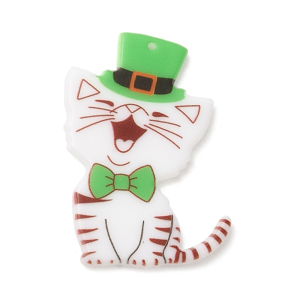 PandaHall Saint Patrick's Day Acrylic Pendant, Cat Shape, 42x29x2mm, Hole: 1.4mm Acrylic Cat Shape Green
PandaHall Saint Patrick's Day Acrylic Pendant, Cat Shape, 42x29x2mm, Hole: 1.4mm Acrylic Cat Shape Green