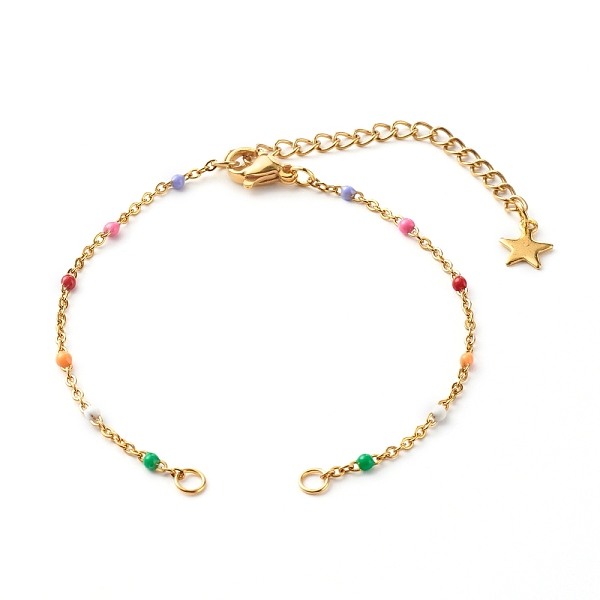 PandaHall Bracelet Makings, with 304 Stainless Steel Enamel Link Chains, Lobster Claw Clasps & Curb Chain Extender & Open Jump Rings, Golden...
PandaHall Bracelet Makings, with 304 Stainless Steel Enamel Link Chains, Lobster Claw Clasps & Curb Chain Extender & Open Jump Rings, Golden...