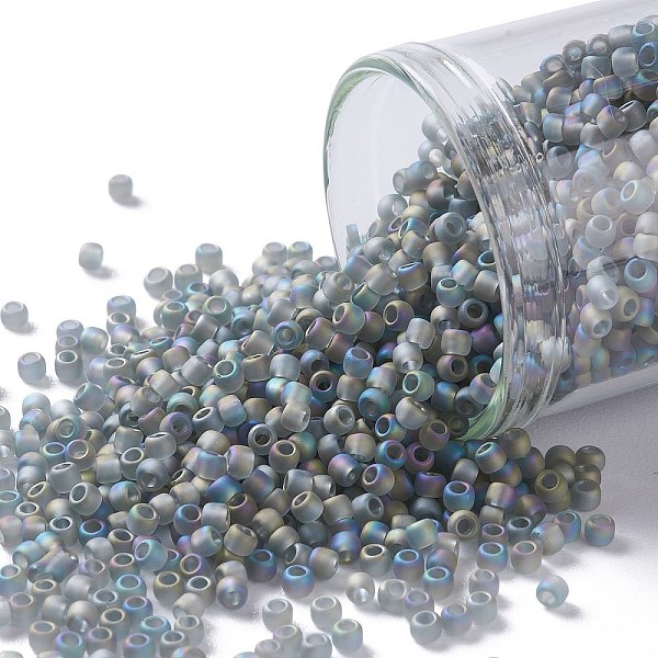 PandaHall TOHO Round Seed Beads, Japanese Seed Beads, (176BF) Transparent AB Frost Gray, 11/0, 2.2mm, Hole: 0.8mm, about 1110pcs/10g Glass...
PandaHall TOHO Round Seed Beads, Japanese Seed Beads, (176BF) Transparent AB Frost Gray, 11/0, 2.2mm, Hole: 0.8mm, about 1110pcs/10g Glass...