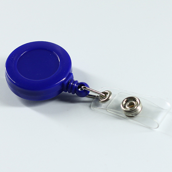 PandaHall ABS Plastic Badge Reel, Retractable Badge Holder, with Platinum Iron Bobby Clip, Flat Round, Dark Blue, 86x32x16mm Plastic
PandaHall ABS Plastic Badge Reel, Retractable Badge Holder, with Platinum Iron Bobby Clip, Flat Round, Dark Blue, 86x32x16mm Plastic