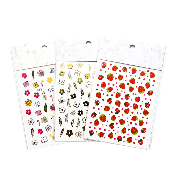 PandaHall Nail Decals Stickers, Flower Fruit Leaf Floral Self-adhesive 3D Nail Art Supplies, for Woman Girls DIY Nail Art Design, Mixed..., Multicolor
PandaHall Nail Decals Stickers, Flower Fruit Leaf Floral Self-adhesive 3D Nail Art Supplies, for Woman Girls DIY Nail Art Design, Mixed..., Multicolor