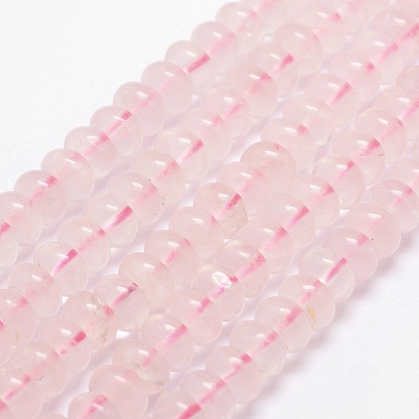 PandaHall Natural Rose Quartz Beads Strands, Rondelle, 8x5mm, Hole: 1mm, about 77pcs/strand, 14.9 inch~15.1 inch Rose Quartz Rondelle Pink
PandaHall Natural Rose Quartz Beads Strands, Rondelle, 8x5mm, Hole: 1mm, about 77pcs/strand, 14.9 inch~15.1 inch Rose Quartz Rondelle Pink