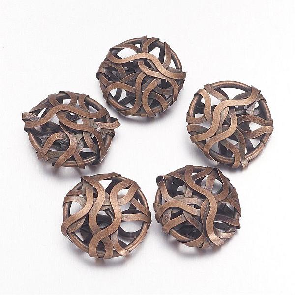 PandaHall Antique Bronze Iron Wire Beads, Oval, about 19mm wide, 20mm long, 7mm thick Iron
PandaHall Antique Bronze Iron Wire Beads, Oval, about 19mm wide, 20mm long, 7mm thick Iron