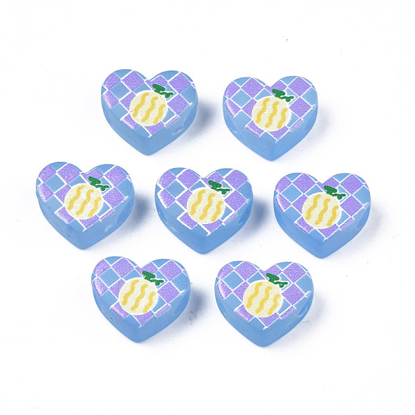 PandaHall Transparent Printed Acrylic Beads, for Hair Rope DIY, Large Hole Beads, Rubberized Style, Heart with Pineapple Pattern, Cornflower...
PandaHall Transparent Printed Acrylic Beads, for Hair Rope DIY, Large Hole Beads, Rubberized Style, Heart with Pineapple Pattern, Cornflower...