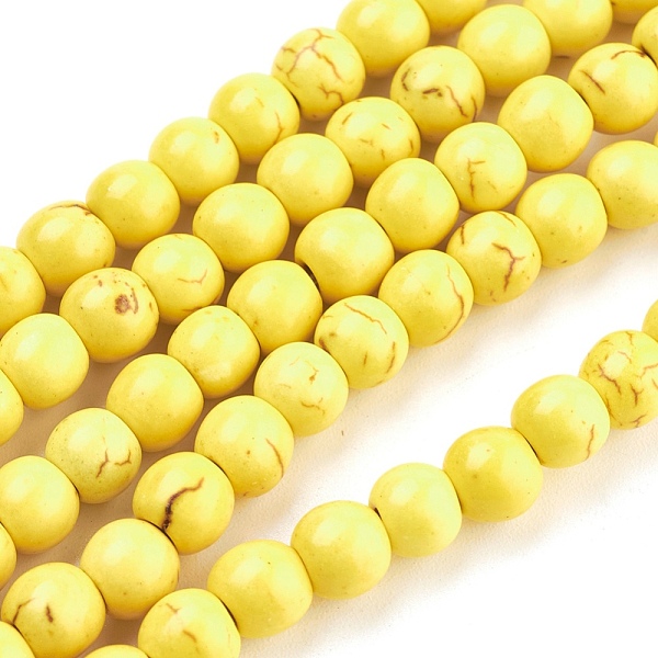 PandaHall Synthetic Turquoise Beads Strands, Dyed, Round, Gold, 6mm, Hole: 1.2mm, about 67pcs/strand, 15.75 inch Synthetic Turquoise Round...
PandaHall Synthetic Turquoise Beads Strands, Dyed, Round, Gold, 6mm, Hole: 1.2mm, about 67pcs/strand, 15.75 inch Synthetic Turquoise Round...