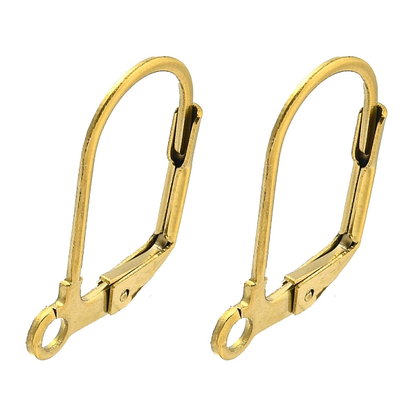 PandaHall Ion Plating(IP) 304 Stainless Steel Leverback Earring Findings, Real 18K Gold Plated, 17.5x12.5x1.5mm, Hole: 2mm, Pin: 0.8mm 304...
PandaHall Ion Plating(IP) 304 Stainless Steel Leverback Earring Findings, Real 18K Gold Plated, 17.5x12.5x1.5mm, Hole: 2mm, Pin: 0.8mm 304...