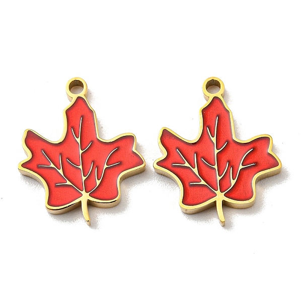 PandaHall 304 Stainless Steel Pendants, with Enamel, Maple Leaf Charms, Real 14K Gold Plated, 15.5x13x1.5mm, Hole: 1.4mm Stainless..., Red
PandaHall 304 Stainless Steel Pendants, with Enamel, Maple Leaf Charms, Real 14K Gold Plated, 15.5x13x1.5mm, Hole: 1.4mm Stainless..., Red