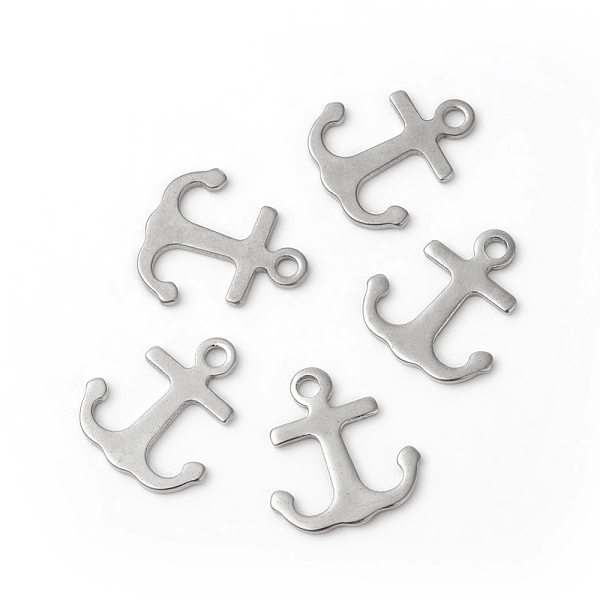 PandaHall 201 Stainless Steel Charms, Anchor, Stainless Steel Color, 12x11x0.7~0.8mm, Hole: 1.4mm 201 Stainless Steel Anchor & Helm
PandaHall 201 Stainless Steel Charms, Anchor, Stainless Steel Color, 12x11x0.7~0.8mm, Hole: 1.4mm 201 Stainless Steel Anchor & Helm