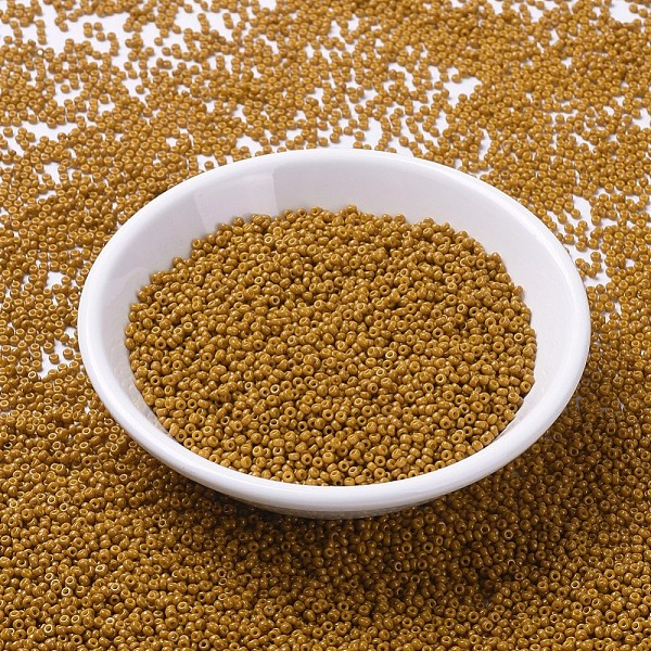 PandaHall MIYUKI Round Rocailles Beads, Japanese Seed Beads, (RR4456) Duracoat Dyed Opaque Hawthorne, 11/0, 2x1.3mm, Hole: 0.8mm, about..., Gold
PandaHall MIYUKI Round Rocailles Beads, Japanese Seed Beads, (RR4456) Duracoat Dyed Opaque Hawthorne, 11/0, 2x1.3mm, Hole: 0.8mm, about..., Gold