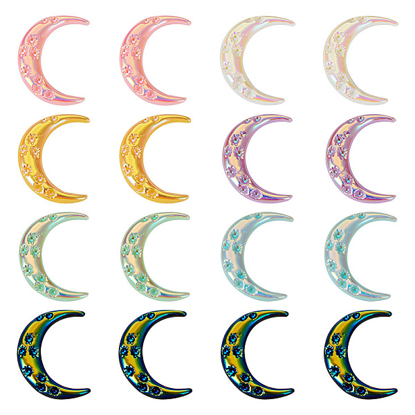 PandaHall 70Pcs 7 Colors Opaque Resin Cabochons, AB Color Plated, Moon, Mixed Color, 33x25x4mm, 10pcs/color Resin Moon Multicolor
PandaHall 70Pcs 7 Colors Opaque Resin Cabochons, AB Color Plated, Moon, Mixed Color, 33x25x4mm, 10pcs/color Resin Moon Multicolor