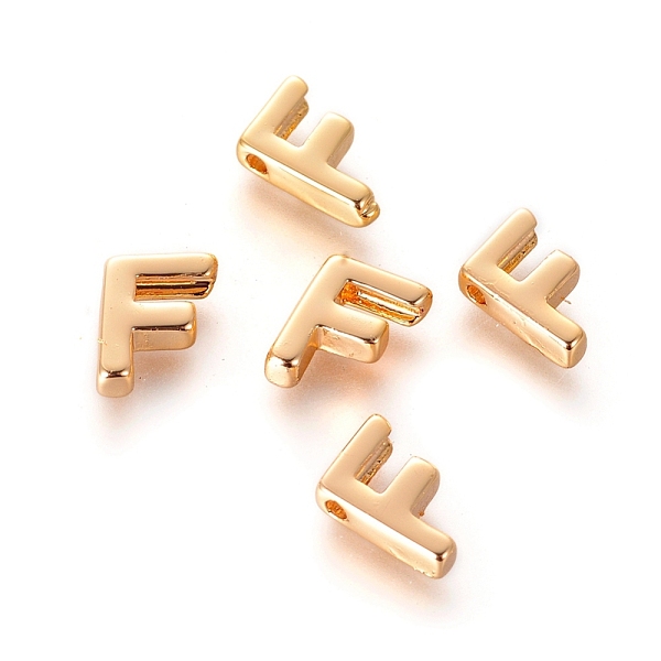 PandaHall Brass Charms, Real 18K Gold Plated, Letter.F, 7~8.5x4~7.5x2mm, Hole: 1mm Brass Letter
PandaHall Brass Charms, Real 18K Gold Plated, Letter.F, 7~8.5x4~7.5x2mm, Hole: 1mm Brass Letter