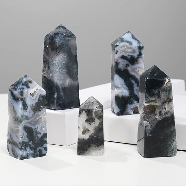 PandaHall Tower Natural Moss Agate Home Display Decoration, Healing Stone Wands, for Reiki Chakra Meditation Therapy Decors, Square Prism...
PandaHall Tower Natural Moss Agate Home Display Decoration, Healing Stone Wands, for Reiki Chakra Meditation Therapy Decors, Square Prism...