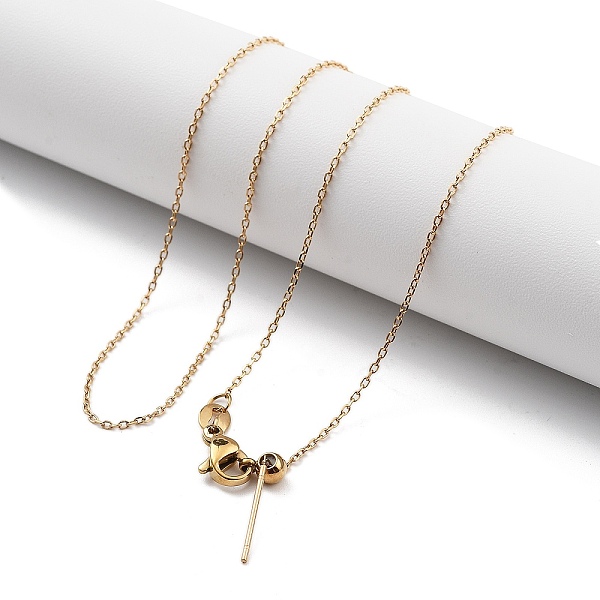 PandaHall Ion Plating(IP) Adjustable 304 Stainless Steel Cable Chain Necklaces, with Silicone Beads, Golden, 17.40~17.52 inch(44.2~44.5cm)...
PandaHall Ion Plating(IP) Adjustable 304 Stainless Steel Cable Chain Necklaces, with Silicone Beads, Golden, 17.40~17.52 inch(44.2~44.5cm)...