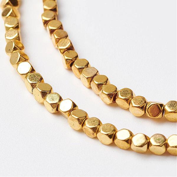 PandaHall Non-magnetic Synthetic Hematite Bead Strands, Octagon, Golden Plated, 2x2mm, Hole: 1mm, about 203pcs/strand, 15.7 inch...
PandaHall Non-magnetic Synthetic Hematite Bead Strands, Octagon, Golden Plated, 2x2mm, Hole: 1mm, about 203pcs/strand, 15.7 inch...