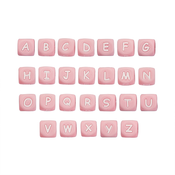 PandaHall 26Pcs 26 Style Silicone Alphabet Beads for Bracelet or Necklace Making, Letter Style, Cube, Pink, 12x12x12mm, Hole: 3mm, 1pc/style...
PandaHall 26Pcs 26 Style Silicone Alphabet Beads for Bracelet or Necklace Making, Letter Style, Cube, Pink, 12x12x12mm, Hole: 3mm, 1pc/style...