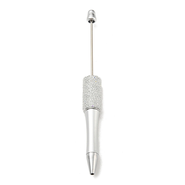 PandaHall Plastic Ball-Point Pen, Rhinestone Beadable Pen, for DIY Personalized Pen with Jewelry Bead, Silver, 144x14.5mm Plastic Silver
PandaHall Plastic Ball-Point Pen, Rhinestone Beadable Pen, for DIY Personalized Pen with Jewelry Bead, Silver, 144x14.5mm Plastic Silver