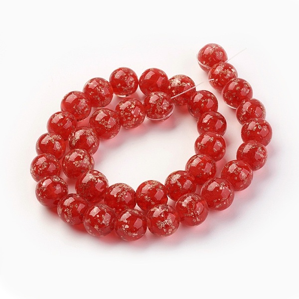 PandaHall Handmade Gold Sand Lampwork Beads Strands, Luminous, Round, Red, 10mm, Hole: 1.2mm, about 40pcs/strand, 14.3 inch(38cm) Lampwork...
PandaHall Handmade Gold Sand Lampwork Beads Strands, Luminous, Round, Red, 10mm, Hole: 1.2mm, about 40pcs/strand, 14.3 inch(38cm) Lampwork...
