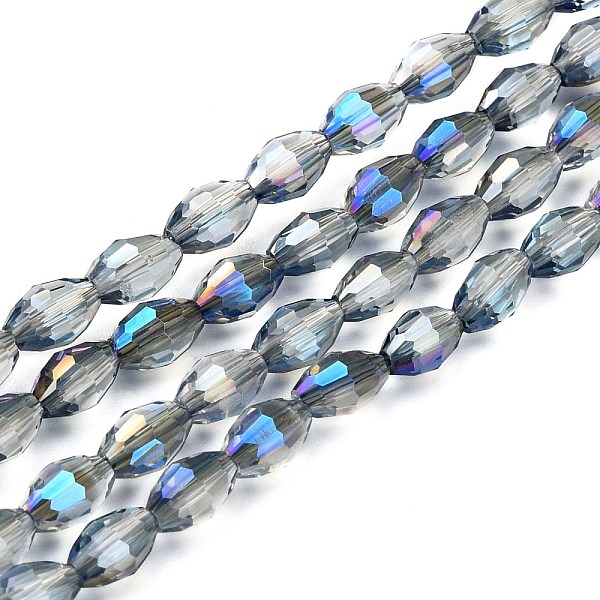 PandaHall Electroplate Glass Beads Strands, Half Plated, Faceted, Oval, Blue, 6x4mm, Hole: 1mm, about 72pcs/strand, 16 inch Glass Oval Blue
PandaHall Electroplate Glass Beads Strands, Half Plated, Faceted, Oval, Blue, 6x4mm, Hole: 1mm, about 72pcs/strand, 16 inch Glass Oval Blue