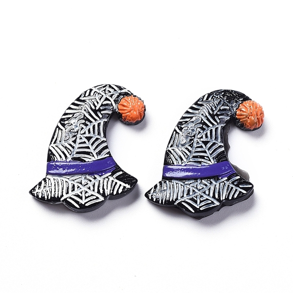 PandaHall Halloween Theme Opaque Resin Cabochons, for Jewelry Making, Witch Hat, with Spider Web Pattern, Flat Back, Black, 28x25.5x5mm...
PandaHall Halloween Theme Opaque Resin Cabochons, for Jewelry Making, Witch Hat, with Spider Web Pattern, Flat Back, Black, 28x25.5x5mm...