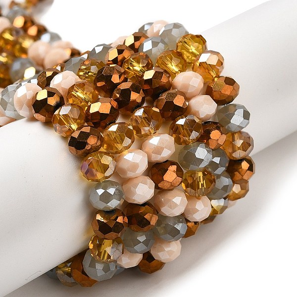 PandaHall Glass Beads Strands, Faceted, Rondelle, BurlyWood, 8x6mm, Hole: 1mm, about 65~68pcs/strand, 15.7~16.1 inch(40~41cm) Glass Rondelle..., Orange
PandaHall Glass Beads Strands, Faceted, Rondelle, BurlyWood, 8x6mm, Hole: 1mm, about 65~68pcs/strand, 15.7~16.1 inch(40~41cm) Glass Rondelle..., Orange