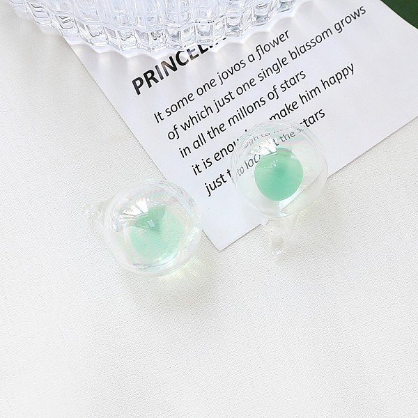 PandaHall Glass Pendant, Round Ball Charms, Medium Aquamarine, 28x20mm Glass Round
PandaHall Glass Pendant, Round Ball Charms, Medium Aquamarine, 28x20mm Glass Round