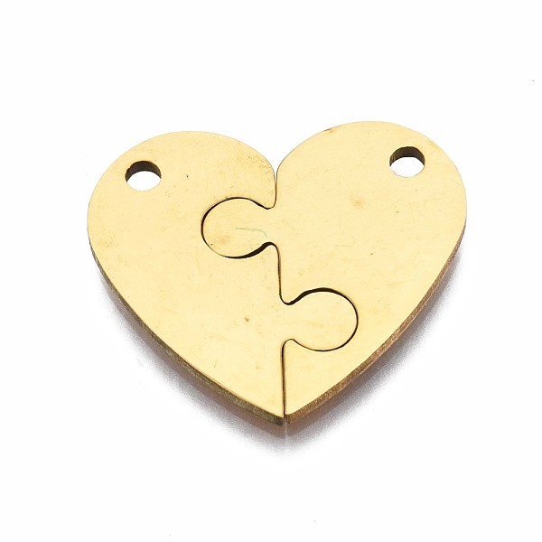PandaHall 201 Stainless Steel Pendants, Heart, Golden, 20x23x1.5mm, Hole: 2mm 201 Stainless Steel Heart
PandaHall 201 Stainless Steel Pendants, Heart, Golden, 20x23x1.5mm, Hole: 2mm 201 Stainless Steel Heart