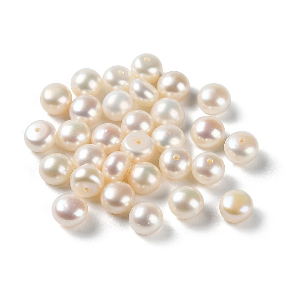PandaHall Natural Cultured Freshwater Pearl Beads, Half Drilled, Round, Grade 3A, Floral White, 6.5~7x4.5~5mm, Hole: 0.8mm Pearl Round
PandaHall Natural Cultured Freshwater Pearl Beads, Half Drilled, Round, Grade 3A, Floral White, 6.5~7x4.5~5mm, Hole: 0.8mm Pearl Round