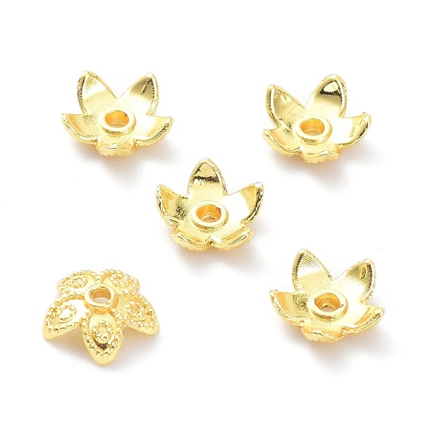 PandaHall Brass 5-Petal Bead Caps, Long-Lasting Plated, Flower, Real 18K Gold Plated, 8x3mm, Hole: 1.2mm Brass
PandaHall Brass 5-Petal Bead Caps, Long-Lasting Plated, Flower, Real 18K Gold Plated, 8x3mm, Hole: 1.2mm Brass