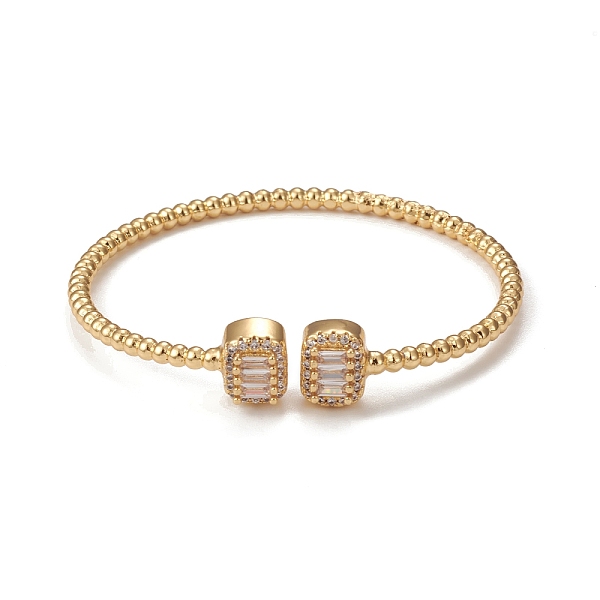 PandaHall Rack Plating Brass Micro Pave Cubic Zirconia Bangle, Real 18K Gold Plated, Long-Lasting Plated, Cadmium Free & Lead Free, Real 18K..., Clear
PandaHall Rack Plating Brass Micro Pave Cubic Zirconia Bangle, Real 18K Gold Plated, Long-Lasting Plated, Cadmium Free & Lead Free, Real 18K..., Clear