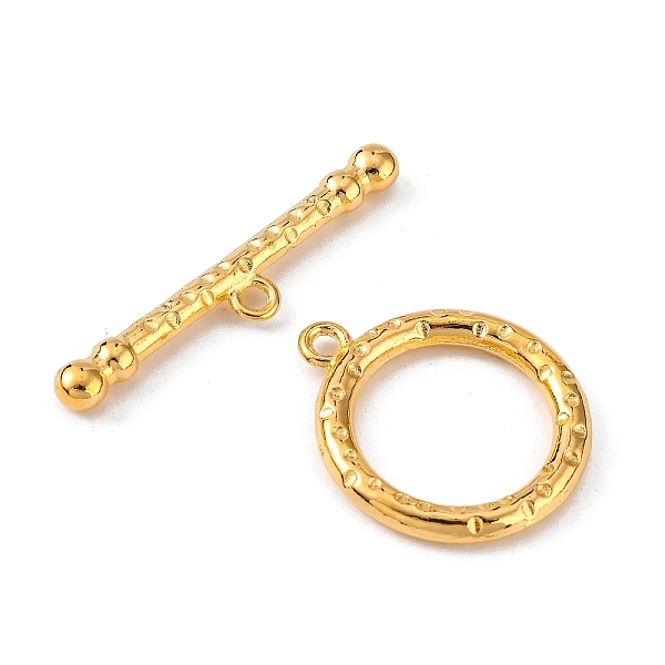 PandaHall Tibetan Style Toggle Clasps, Lead Free & Cadmium Free & Nickel Free, Golden, Ring: 26x21mm, Hole: 2mm, Bar: 37mm, Hole: 2mm Alloy...
PandaHall Tibetan Style Toggle Clasps, Lead Free & Cadmium Free & Nickel Free, Golden, Ring: 26x21mm, Hole: 2mm, Bar: 37mm, Hole: 2mm Alloy...