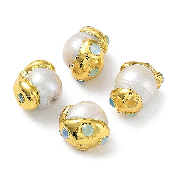 PandaHall Baroque Natural Keshi Pearl Nuggets Beads, with Rack Plating Brass Findings and Dyed Natural Jade, Long-Lasting Plated, Golden...
PandaHall Baroque Natural Keshi Pearl Nuggets Beads, with Rack Plating Brass Findings and Dyed Natural Jade, Long-Lasting Plated, Golden...