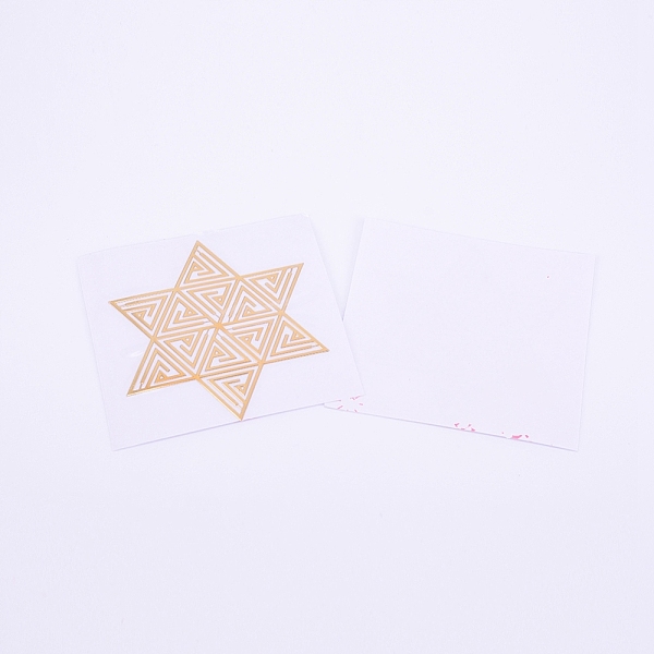 PandaHall Self Adhesive Brass Stickers, Scrapbooking Stickers, for Epoxy Resin Crafts, Golden, Star of David Pattern, 19x20x0.1mm Metal Star...
PandaHall Self Adhesive Brass Stickers, Scrapbooking Stickers, for Epoxy Resin Crafts, Golden, Star of David Pattern, 19x20x0.1mm Metal Star...