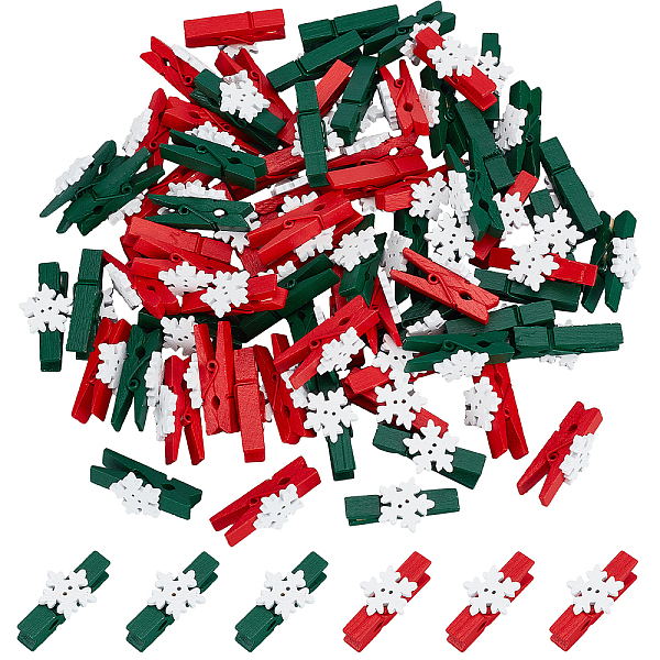 PandaHall CRASPIRE 100Pcs 2 Colors Dyed Wooden Craft Pegs Clips, Christmas Snowflake, Mixed Color, 36x18x12mm, 50pcs/color Wood Snowflake..., Multicolor
PandaHall CRASPIRE 100Pcs 2 Colors Dyed Wooden Craft Pegs Clips, Christmas Snowflake, Mixed Color, 36x18x12mm, 50pcs/color Wood Snowflake..., Multicolor