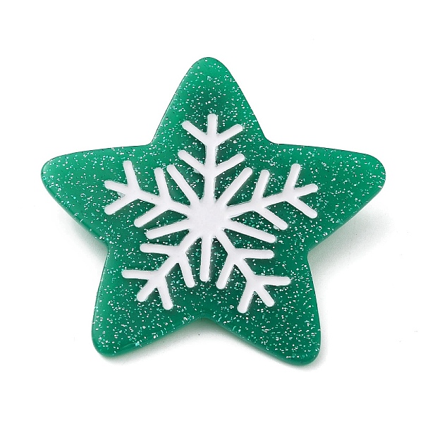 PandaHall Star with Snowflake Cellulose Acetate(Resin) Alligator Hair Clips, with Golden Iron Clips, for Women Girls, Medium Sea Green...
PandaHall Star with Snowflake Cellulose Acetate(Resin) Alligator Hair Clips, with Golden Iron Clips, for Women Girls, Medium Sea Green...