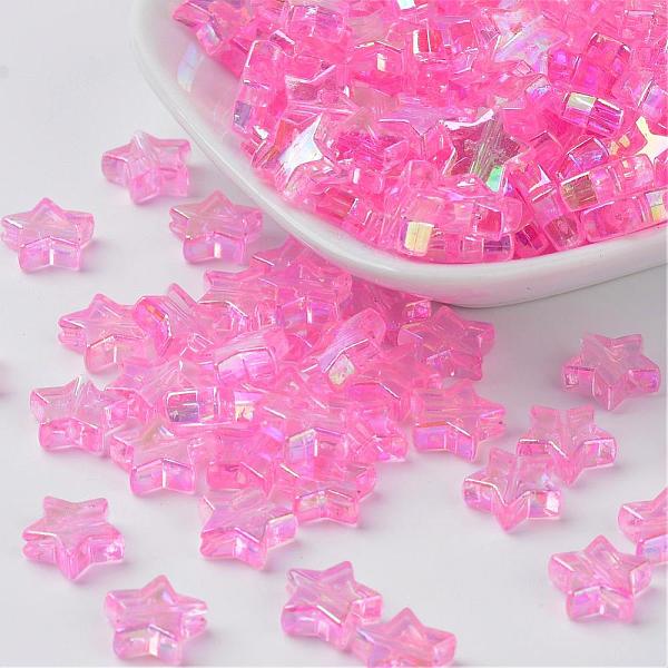 PandaHall Eco-Friendly Transparent Acrylic Beads, Star, Pink, AB Color, about 10mm in diameter, 4mm thick, hole:1.5mm. about 2140pcs/500g...
PandaHall Eco-Friendly Transparent Acrylic Beads, Star, Pink, AB Color, about 10mm in diameter, 4mm thick, hole:1.5mm. about 2140pcs/500g...
