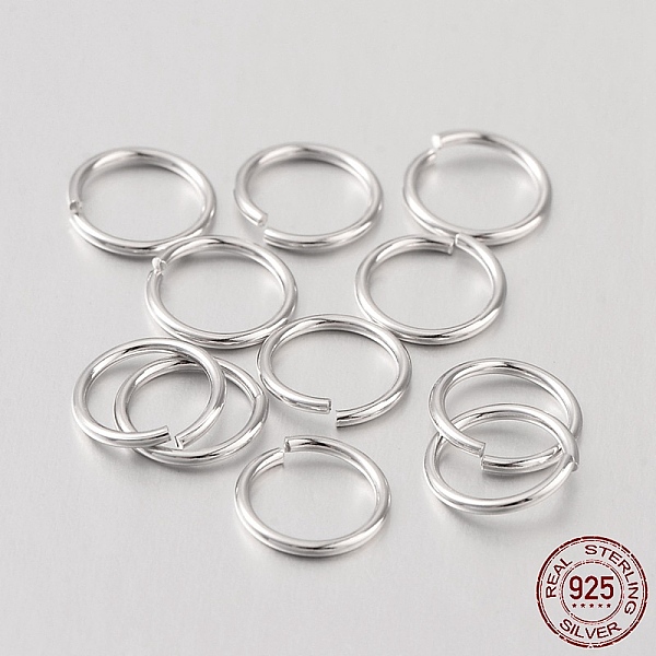 PandaHall Rhodium Plated 925 Sterling Silver Open Jump Rings, Round Rings, Platinum, 8x0.8mm Sterling Silver Ring
PandaHall Rhodium Plated 925 Sterling Silver Open Jump Rings, Round Rings, Platinum, 8x0.8mm Sterling Silver Ring