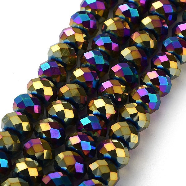 PandaHall Electroplate Glass Beads Strands, Faceted, Rondelle, Multi-color Plated, 12x8mm, Hole: 1mm, about 72pcs/strand, 23 inch Glass...
PandaHall Electroplate Glass Beads Strands, Faceted, Rondelle, Multi-color Plated, 12x8mm, Hole: 1mm, about 72pcs/strand, 23 inch Glass...