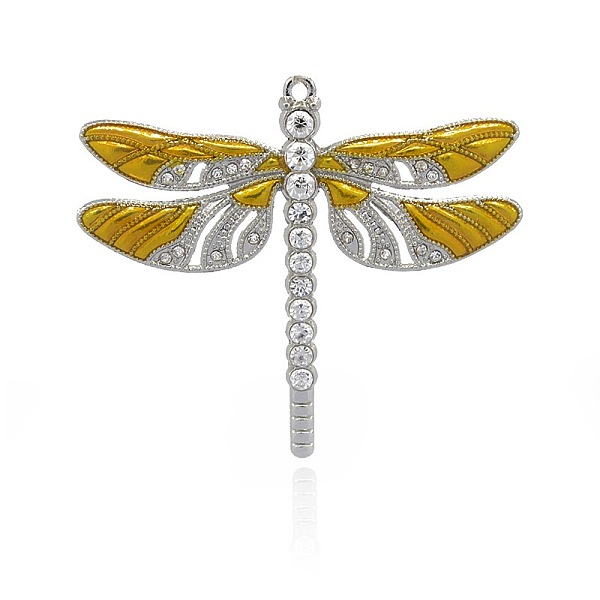PandaHall Alloy Enamel Dragonfly Big Pendants, with Crystal Rhinestone, Platinum, Gold, 57x64x5mm, Hole: 2mm Alloy Rhinestone+Enamel...
PandaHall Alloy Enamel Dragonfly Big Pendants, with Crystal Rhinestone, Platinum, Gold, 57x64x5mm, Hole: 2mm Alloy Rhinestone+Enamel...
