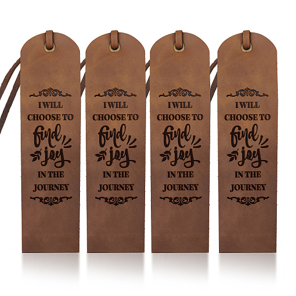 PandaHall 4pcs Travel Text Leather Bookmark Vintage Travel Theme Leather Page Markers 2×7inch I Will Choose to Find Joy in The Journey...
PandaHall 4pcs Travel Text Leather Bookmark Vintage Travel Theme Leather Page Markers 2×7inch I Will Choose to Find Joy in The Journey...