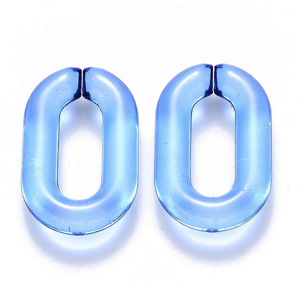 PandaHall Transparent Acrylic Linking Rings, Quick Link Connectors, for Cable Chains Making, Oval, Cornflower Blue, 31x19.5x5.5mm, Inner...
PandaHall Transparent Acrylic Linking Rings, Quick Link Connectors, for Cable Chains Making, Oval, Cornflower Blue, 31x19.5x5.5mm, Inner...
