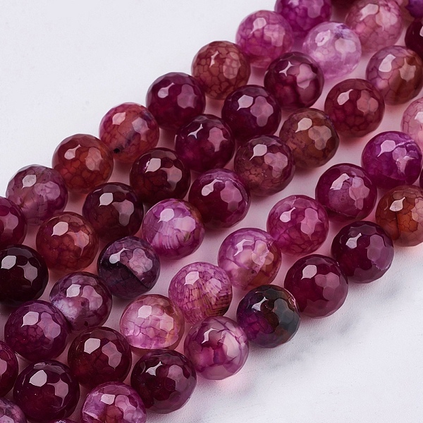 PandaHall Natural Agate Round Beads Strand, Dyed, Faceted, Camellia, 10mm, Hole: 1mm, about 38pcs/strand, 14.56 inch Crackle Agate Round..., Pink
PandaHall Natural Agate Round Beads Strand, Dyed, Faceted, Camellia, 10mm, Hole: 1mm, about 38pcs/strand, 14.56 inch Crackle Agate Round..., Pink