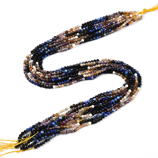 PandaHall Natural Mixed Gemstone Beads Strands, Round Beads, Faceted, 3~3.5x3mm, Hole: 0.5mm, about 129~132pcs/strand, 15.16''~15.55''...
PandaHall Natural Mixed Gemstone Beads Strands, Round Beads, Faceted, 3~3.5x3mm, Hole: 0.5mm, about 129~132pcs/strand, 15.16''~15.55''...