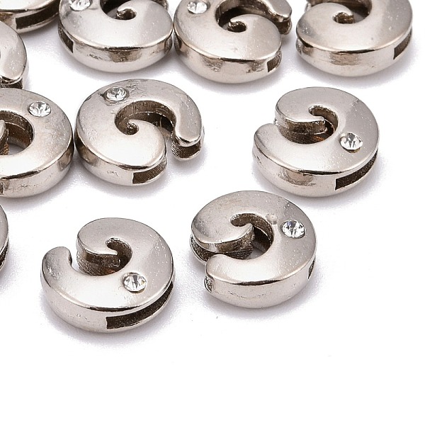 PandaHall Letter Slider Beads for Watch Band Bracelet Making, Platinum Plated Alloy Crystal Rhinestone Slide Charms, Cadmium Free & Nickel..., Clear
PandaHall Letter Slider Beads for Watch Band Bracelet Making, Platinum Plated Alloy Crystal Rhinestone Slide Charms, Cadmium Free & Nickel..., Clear